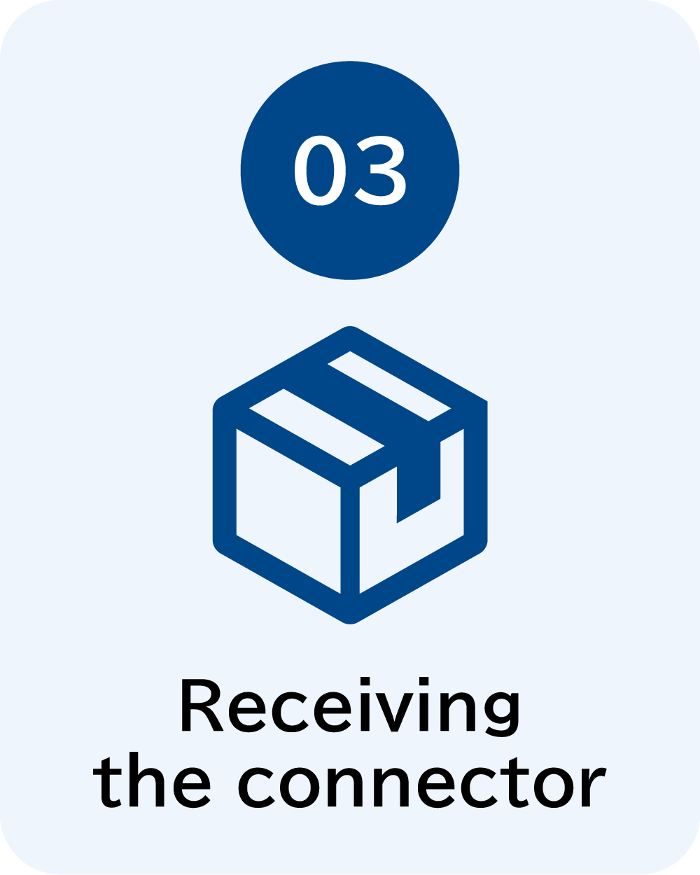 Receiving the connector